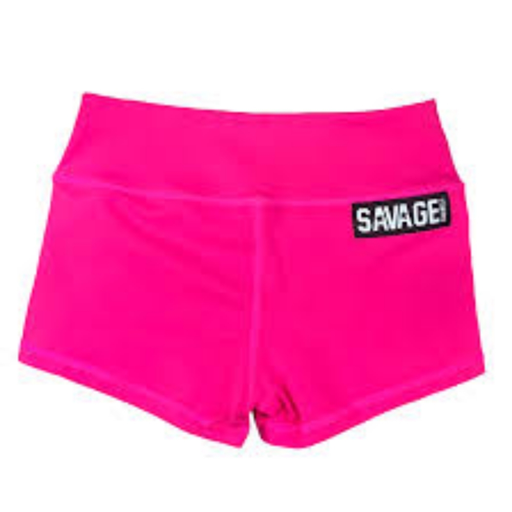 SAVAGE BARBELL bubblegum pink shorts size S